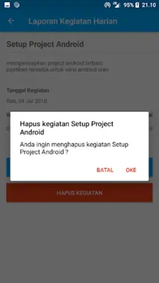 Laporan Kegiatan Harian android App screenshot 2